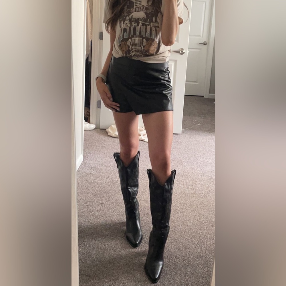 Tall Black Western Cowgirl Boots